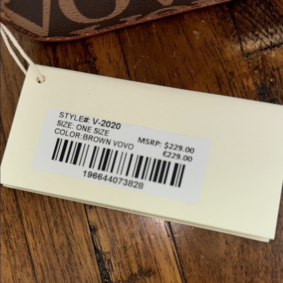 Valentino Orlandi Brown Logo Crossbody Bag with removable strap NWT - Picture 10 of 15